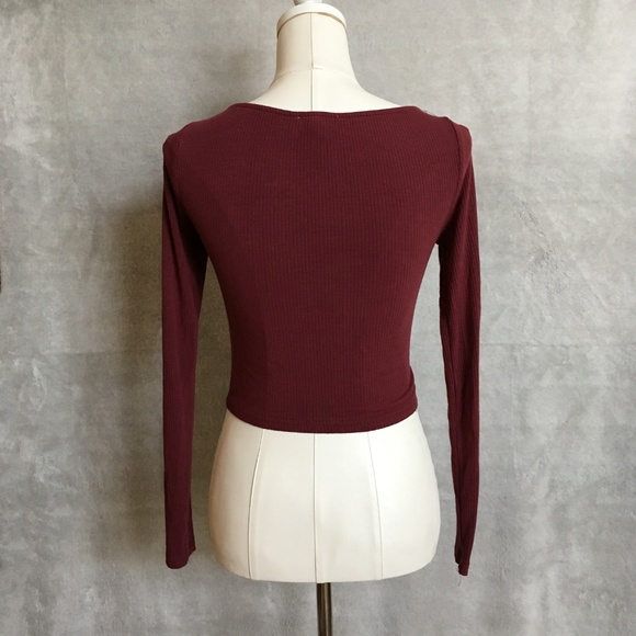 ~SOLD~ Another Story Cross Front Crop Top - Picture 3 of 4